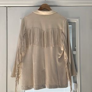 Fabulous Cream colored bohemian/western style Boutique jacket. NWOT